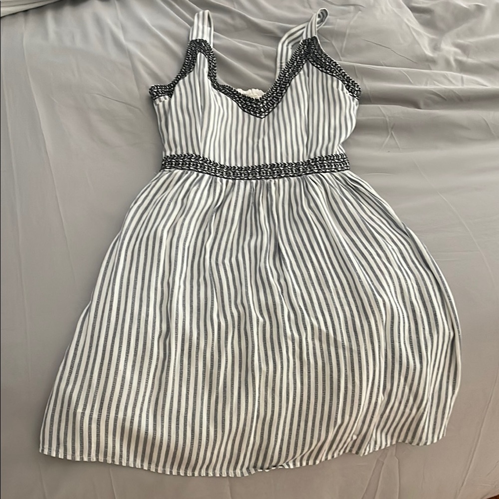 Nordstrom Rack blue and White Sleeveless Sundress lined size s/m